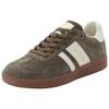 Sneaker PANTOFOLA D´ORO "BALLARE", Gr. 45, olive, gelb, Leder, sportlich, Schuhe