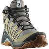 Wanderschuh SALOMON "X-ADVENTURE RECON MID GORE-TEX W", Gr. 40,5, sedona sage, seagrass, tourmaline, Leder, Textil, sportlich, Schuhe, wasserdicht