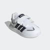 Klettschuh ADIDAS SPORTSWEAR "TENSAUR SWITCH KIDS", Gr. 26, schwarz-weiß (cloud weiß, core schwarz, grau three), Synthetik, sportlich, Schuhe, für Kinder