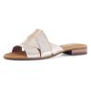 Pantolette GABOR "RHODOS", Damen, Gr. 39, gold (goldfarben), Ziegenleder, metallic, klassisch, Schuhe, Blockabsatz, Sommerschuh, Komfortschuh in Bequemweite G (= weit), Topseller