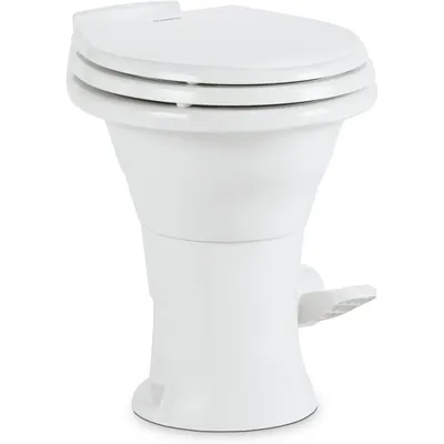 310 Standard Toilet - White, Oblong Shape, Lightweight and Efficient with Pressure-Enhanced and Slow