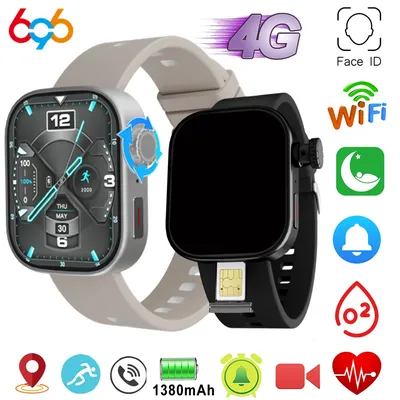 Android Smart Watches GPS HD Dual Camera SOS Smartwatch Heartrate Testing Waterproof Men Music NFC