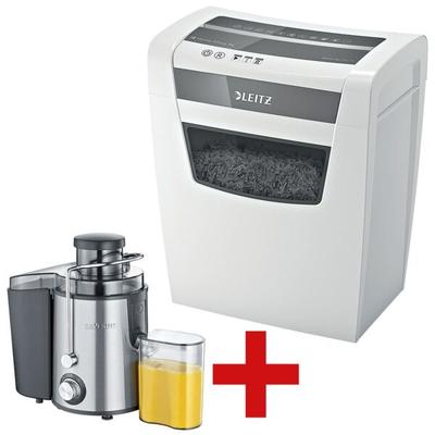 Leitz IQ Aktenvernichter »Home Office P4« inkl. Entsafter »ES 3566« weiß, 22x42.3x23.8 cm Image