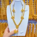 Dubai Nuova collana placcata oro 24 carati, orecchini, anelli, festa romantica per le donne, regalo
