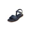 Sandale MARC O'POLO "aus edlem Rindleder", Damen, Gr. 37, blau (navy), Obermaterial: 100% Leder (Rind), unifarben, Schuhe