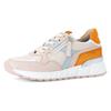 Keilsneaker GABOR "DAVOS", Damen, Gr. 36, rosé, hellblau, weiß, Glattleder, kontrastfarbene Details, sportlich, Schuhe, Halbschuh, Freiezitschuh, Schnürschuh in Weite H (=sehr weit)