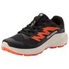 Trailrunningschuh SALOMON "ALPHAGLIDE", Gr. 43, schwarz, rainy day, rot orange, Synthetik, Textil, sportlich, Schuhe, wasserdicht
