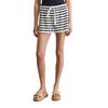 Shorts MARC O'POLO "aus softem Baumwolle-Mix", Damen, Gr. XL, Normalgrößen, multi, muted blau, Obermaterial: 80% Baumwolle, 20% Polyester, gestreift, casual, regular fit kurz, Hosen