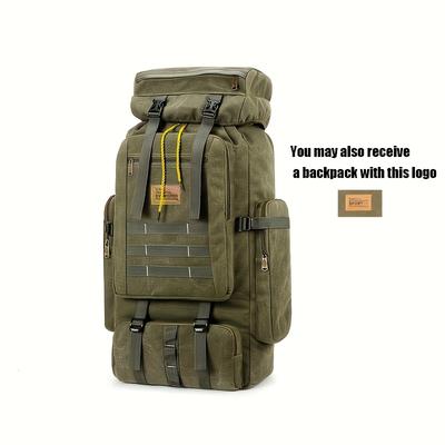 TEMU 1pc 90l Large Capacity Multifunctional Hiking Camping Backpack, Travel Mountaineering Backpack Image
