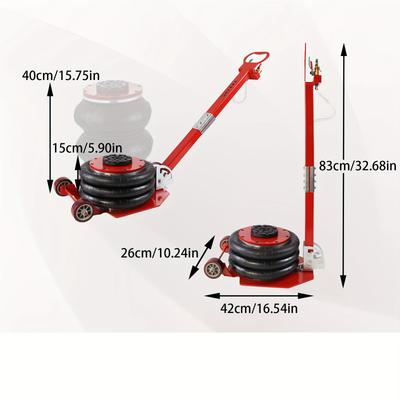 TEMU 3t Pneumatic Floor Jack – Air Pressure Jack With For Efficient Lifting And Support Image