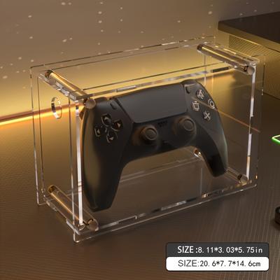 TEMU Acrylic Game Controller Stand & Display - Transparent Organizer For Desktop And Bedroom Storage, Compatible With Switch, Switch Oled, And More, Game Storage Organizer