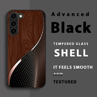 TEMU Grain Brown Phone Case For Galaxy S22/s22+/s22 Ultra/s23/s23+/s23 Fe/s23 Ultra/s24/s24 Plus/s24 Ultra/a32/a35/a05s/a15/a53/a54/a05/a51/a55/a33/a14 Silicone Frosted Image