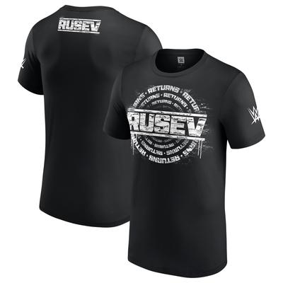Schwarzes Rusev Returns T-Shirt für Herren Image