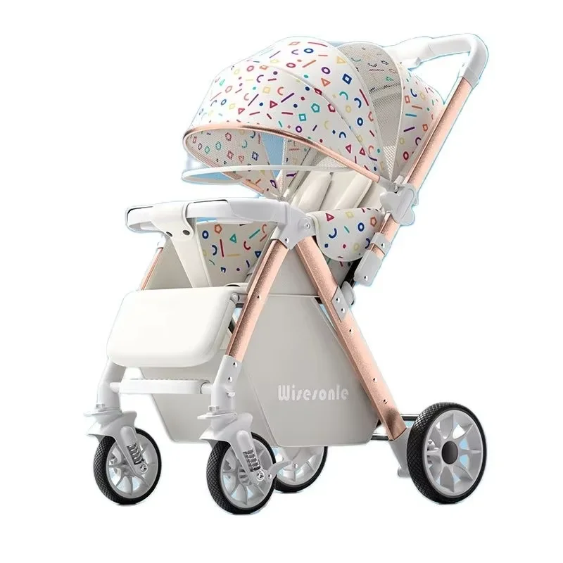 0-6 Jahre alte Kinderwagen können sitzen und liegen hohe Landschaft leichte zusammen klappbare Zwei-Wege-Kinderwagen Kinderwagen Image