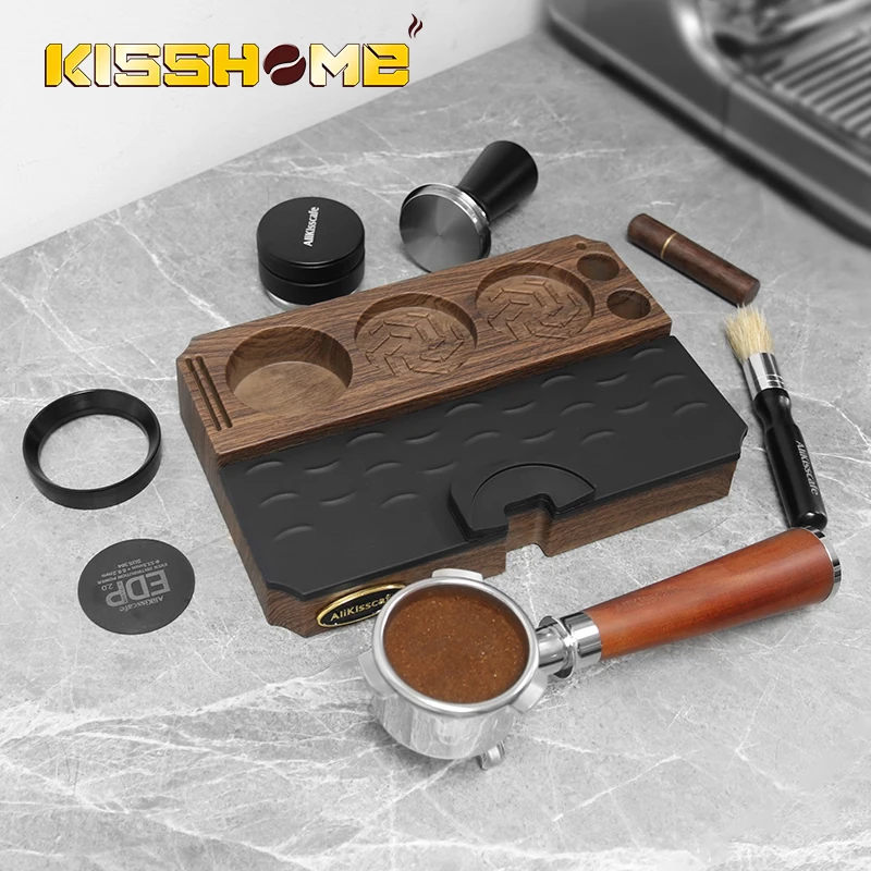 AliKisscafe Espresso Tamper Station Siebträger Ständer Halter Barista Unterstützung Für Delonghi Breville Kaffeemaschine Zubehör Werkzeug Image