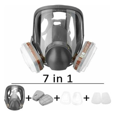 Vollgesichts-Gasmasken-Filterbox, Filterbaumwolle, 7-teiliges Set zur Vermeidung von Ammoniak Image
