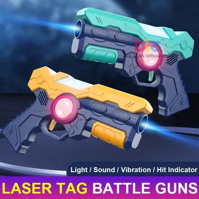 Kinder Laser Tag Spielzeug Pistolen Elektrische Infrarot Pistole Für Kind Laser Tag Schlacht Spiel Image
