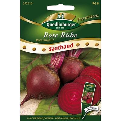 Quedlinburger Rote Rübe Rote Kugel 2 Saatband - Premium Gemüsesamen Image