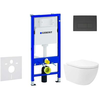 Duofix - Set Vorwandelement, wc Oudee Vortex mit Softclose-Sitz und Delta50-Betätigungsplatte, Image