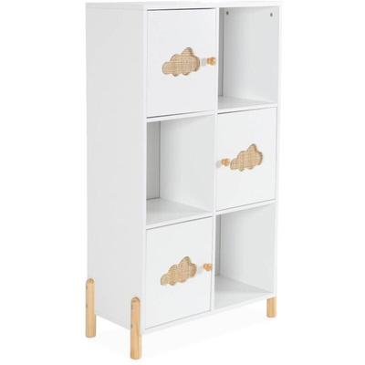 Sweeek - Kinderregal, 6 Ablagen, 3 Türen Image