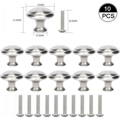10-teiliger Griff, kleiner Griff, Schublade, Stahlknauf für Möbel, schöne Zinklegierung, Türen, Image