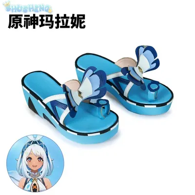 Auf Lager Natlan Mualani Cosplay Schuhe Kostüm Genshin Impact Rollenspiel Zubehör Halloween Image