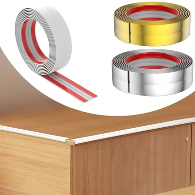 1PC 2M/78,74in Innen Außen Ecke Trim Molding Flexible Wand Ecke Schutz Selbstklebende Kantenschutz Dichtungsstreifen Image