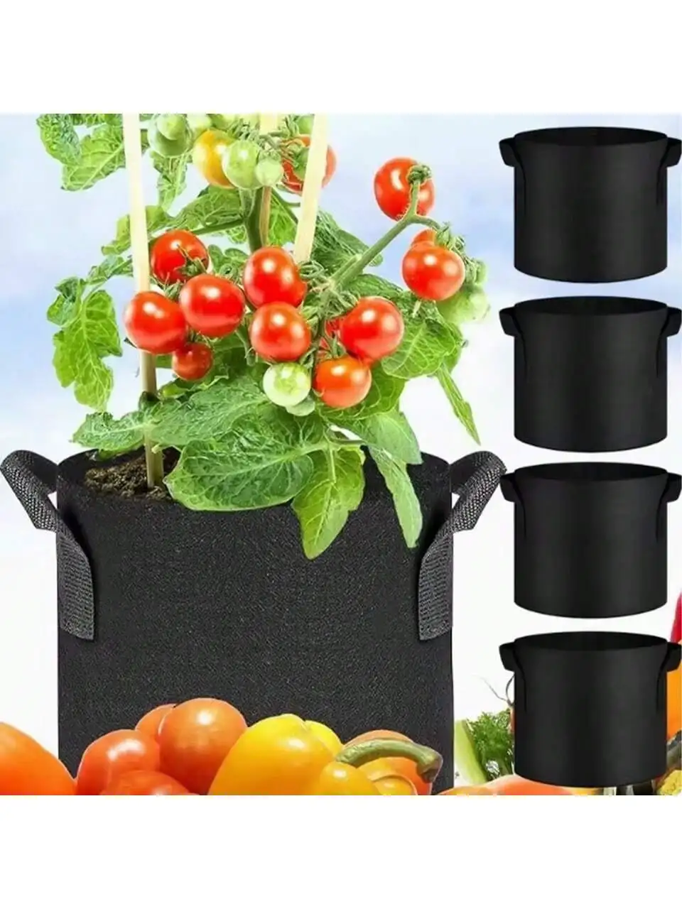 5-teiliges Set mit Gehörschalen, 1–10 Gallonen, Engrossado-Gartenagem-Gartenagem-Geldbörsen, vegetarische Stuhl-Jardim-P Image