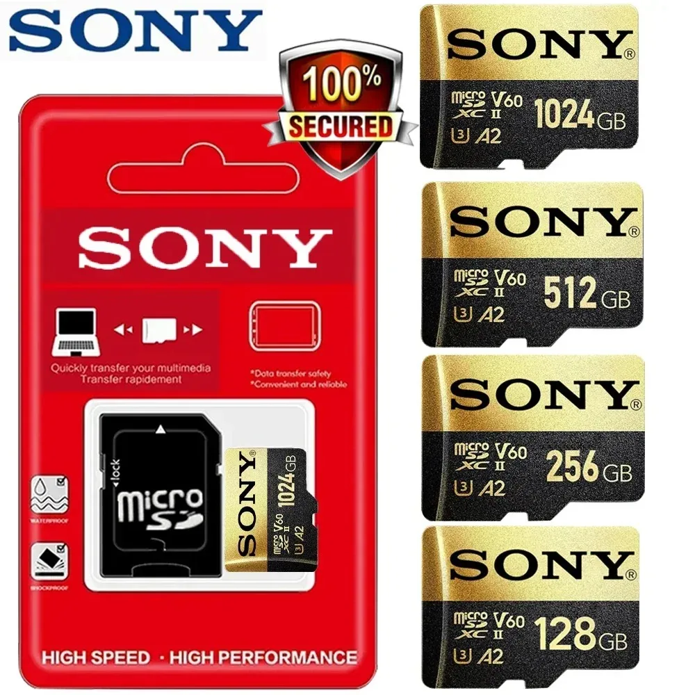 Sony SD 1 TB Micro TF Mini SD Karte 256 GB 512 GB 128 GB 64 GB TF Speicher Flash Karte für XIAOMI Telefon/Computer/Kamera Dropshipping Image