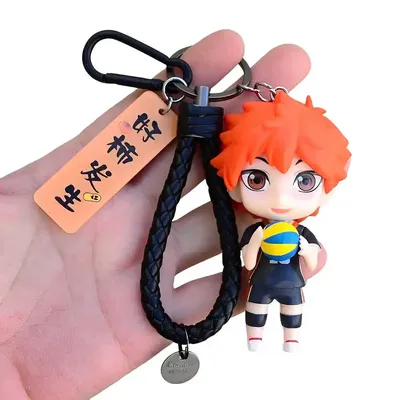 Anime Haikyuu!! Shoyo Hinata Oikawa Tooru Cosplay Figur Schlüsselanhänger Cartoon handgemachte Image