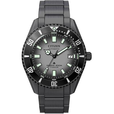 Automatikuhr CITIZEN "Promaster Fujitsubo Mechanical Diver", schwarz, Armbanduhren, Herren, Armbanduhr, Herrenuhr, Titan, bis 20 bar wasserdicht, Saphirglas Image