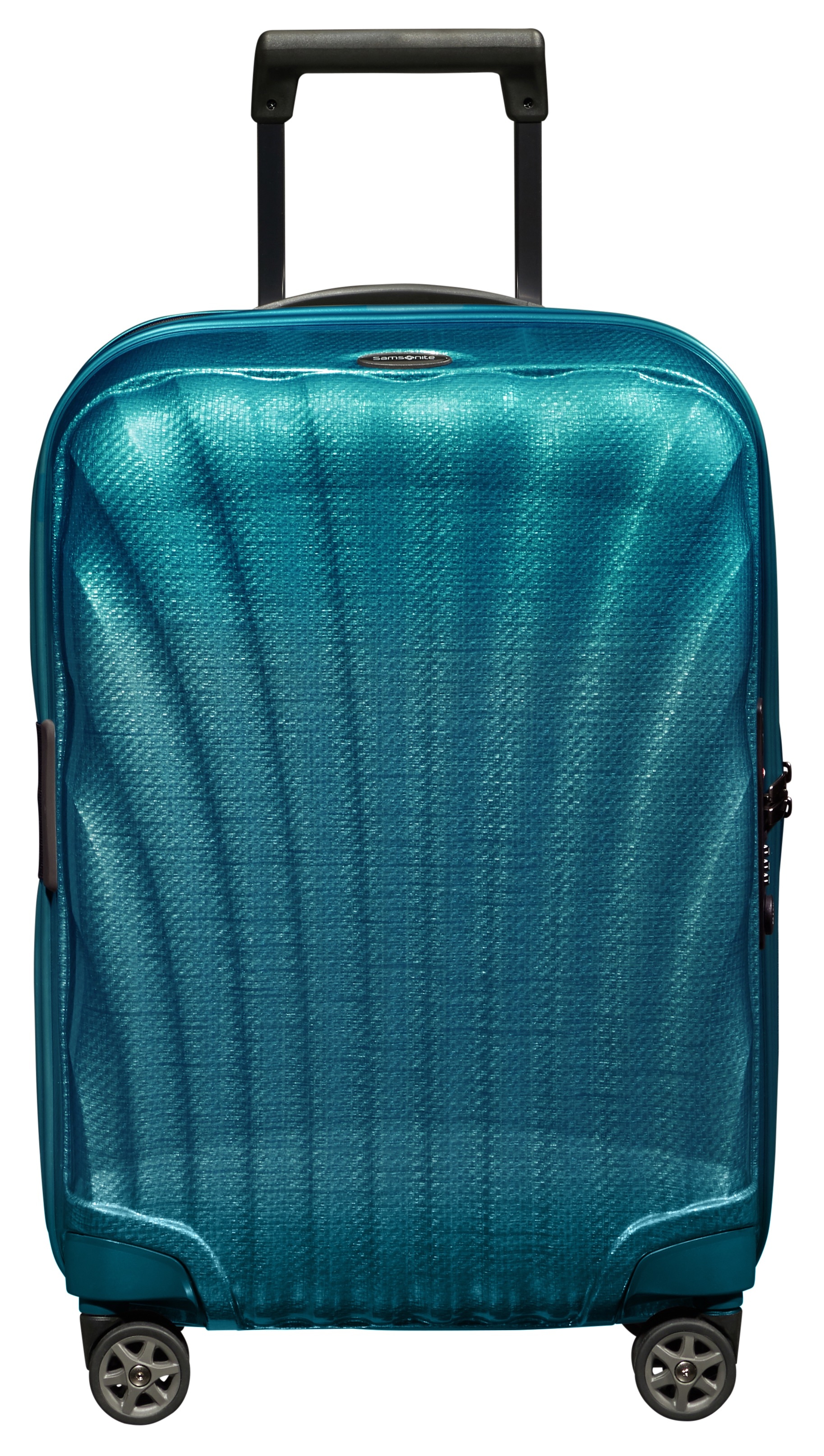 Hartschalen-Trolley SAMSONITE "C-LITE 55 EXP, verschiedene Farben", Gr. B/H/T: 40 x 55 x 20 36, blau (petrol blau), Polypropylen, unifarben, Koffer, Handgepäck-Koffer Volumenerweiterung TSA-Zahlenschloss USB-Schleuse Image