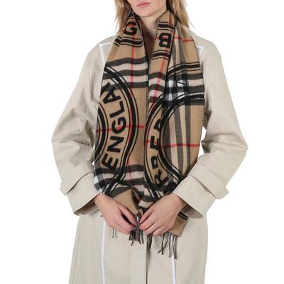 Archive Montage Print Cashmere Scarf