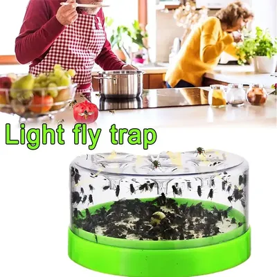 Household Electric Flies Catching Housefly Mute Single Containing Bait Fly Trap Automatic Flycatcher