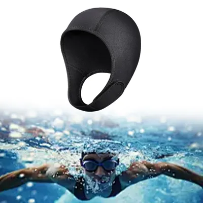 Scuba Dive Hood Swimming Cap 3mm Neoprene Thermal Wetsuit Hood Comfortable Keep Hair Clean Elastic