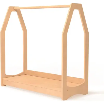 Wardrobe Dress up Rack Child Garment Rack Kids Clothing Rack with Storage Shelf Montessori Children