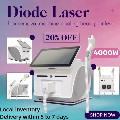 2025 NEW 4000w Soprano Diode Ice Titanium Laser Body Hair Removal Machine 808 755 940 1064