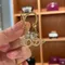 Sparkling Crystal Zircon Earrings Fashion Asymmetric Star Moon Pendant Hoop Earrings for Women