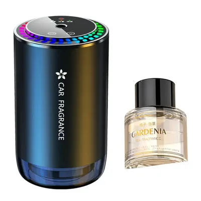 Aromatherapy Humidifier Rechargeable Car Air Freshener Diffuser with Colorful Light 3 Spray Modes