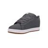 Sneaker DC SHOES "Court Graffik", Gr. 12,5(46,5), grau, weiß, 57.05% Leder, 28.2% Synthetikmaterial, 13.87% Polyester, 0.88% Textil, Schuhe