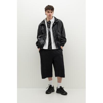Stwd Tracksuit Bermuda Shorts With Frayed Hems