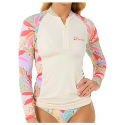 Rip Curl - Women's Cala Vadella L/S UPF Rash Vest - Lycra Gr XS weiß Image