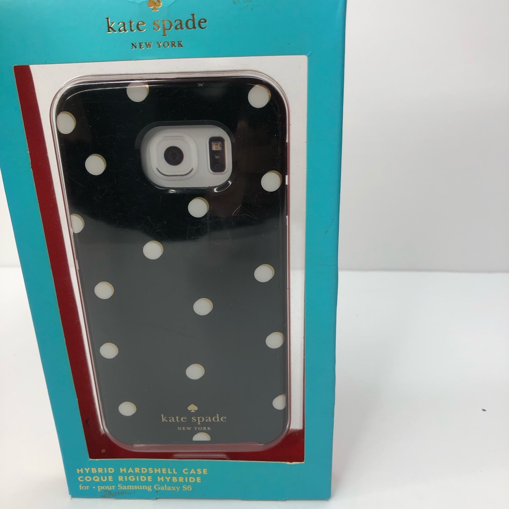 Kate Spade Cell Phones & Accessories | Kate Spade Polka Dot Samsung Galaxy S6 Phone Case | Color: Black/White | Size: Galaxy S6
