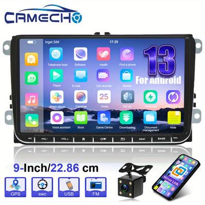 TEMU Camecho Free Canbus 1+32g For Car Radio Stereo 9 Inch Capacitive Touch Screen High Definition Gps Navigation Usb Player For Vw Image