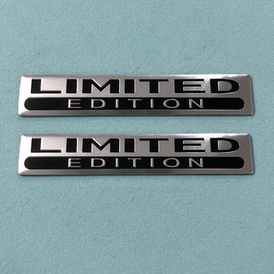 TEMU 2pcs Edition 3d Metal Car Badge Stickers, Universal Fit For Trunk & Fender, Vehicle & Motorcycle & Bicycle Decoration Accessories Image