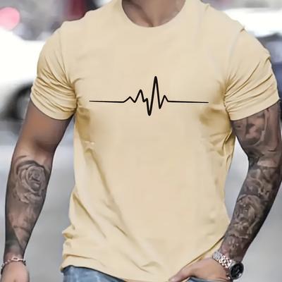 TEMU Men's Casual Short-sleeve T-shirt With Electric By Obm Image