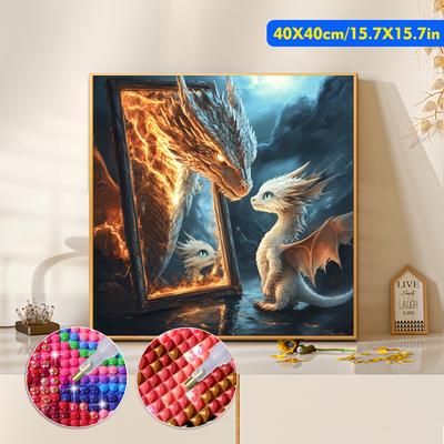 TEMU [jozysh] 1pc Size, Diamond, Diamond Rhinestone Diamond Painting Set, 5d Diamond Art Set Theme Diamond , Diy Diamond Painting Set Gem Decoration , 40*40cm/15.7*15.7in Image