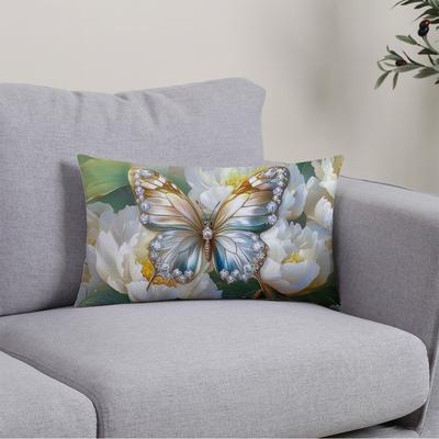 TEMU Soft & Cozy & Floral Print Throw Pillow Cover - Hidden Zipper, Sofa, Bed, Car Decor | Ideal Christmas & Valentine's Gift (pillow Insert Not Included) Image