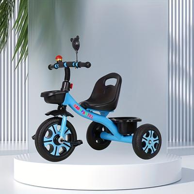 TEMU 's Tricycle Pedal Bike Boys Girls Pedal Bike Can Sit Walker Bike Pedal Car ' With Storage Basket Bells Image