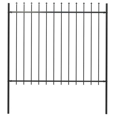 TEMU Garden Fence With Decorative Spikes .8 , Create An Elegant Fence Around Garden, Home, Or Entrance, Offers A Stable For Private Or Commercial Property. Image